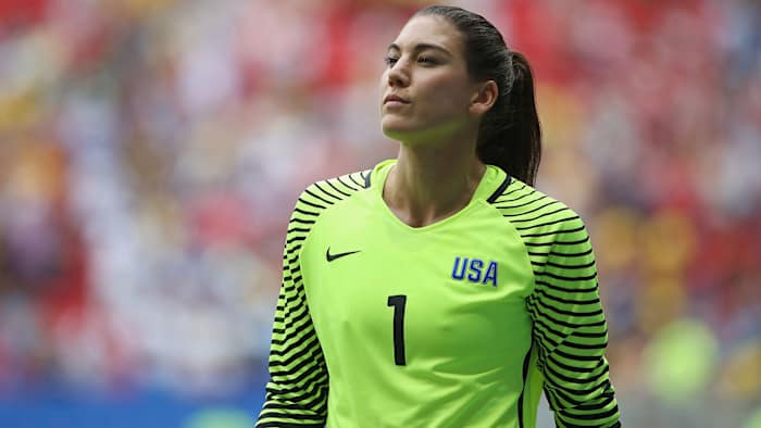 Hope Solo at the 2016 Olympics for the USWNT