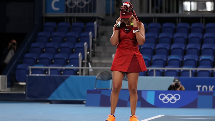 Naomi Osaka's Olympic run has come to an end after a third-round loss to Marketa Vondrousova of the Czech Republic.