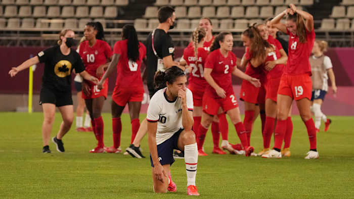 Carli Lloyd and the USWNT fall short of the gold medal game at the Olympics