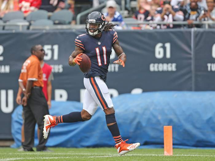 Chicago Bears wide receiver Kevin White (11) against the Kansas City Chiefs. Mandatory Credit: Dennis Wierzbicki-USA TODAY Sports