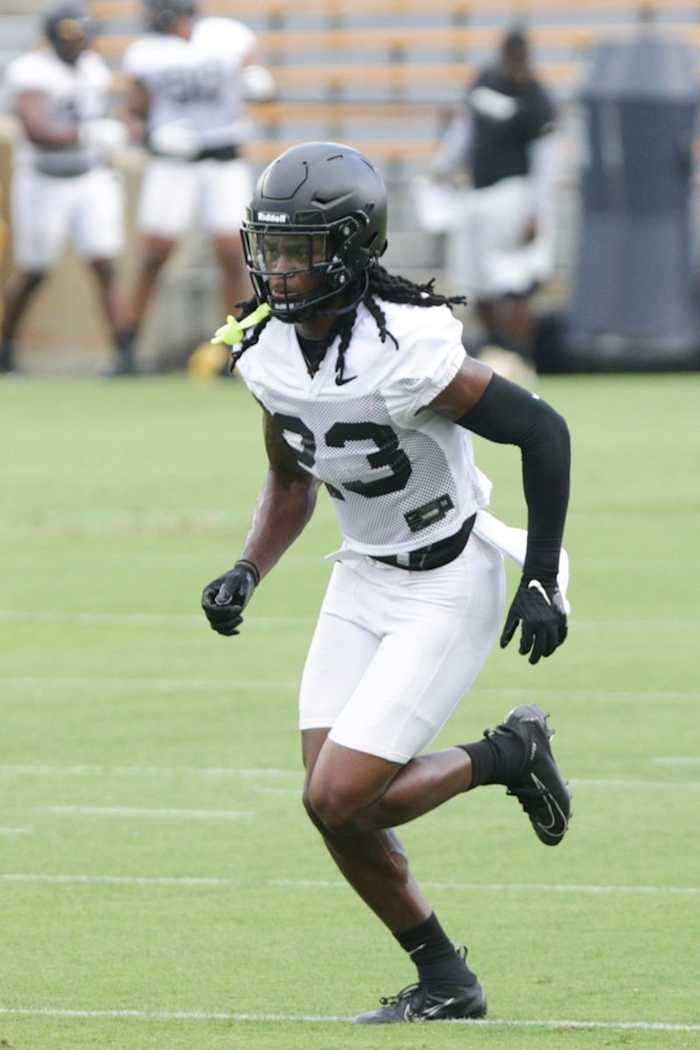 Purdue junior cornerback Cory Trice during fall camp.