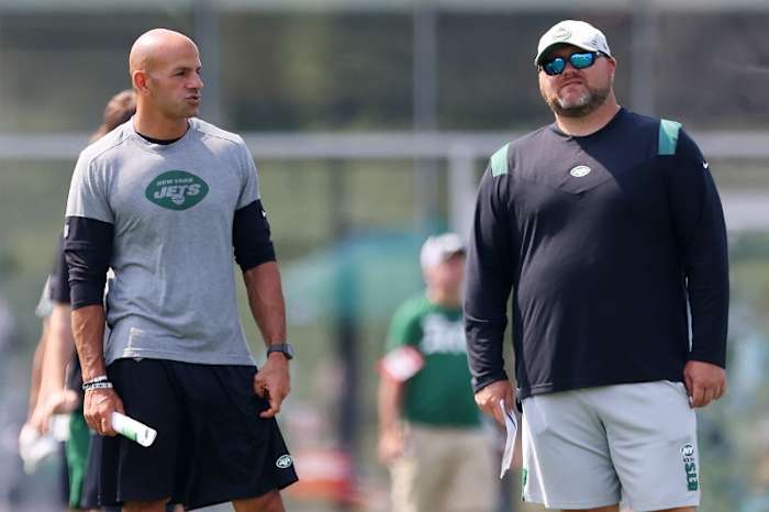Jets HC Robert Saleh, GM Joe Douglas