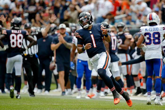 Chicago Bears quarterback Justin Fields