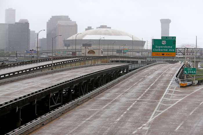 Superdome before Hurricane Ida
