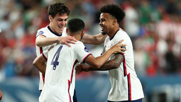 USMNT's Gio Reyna, Tyler Adams and Weston McKennie