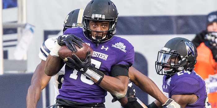 Igwebuike steps in front of a pass for an interception. 
