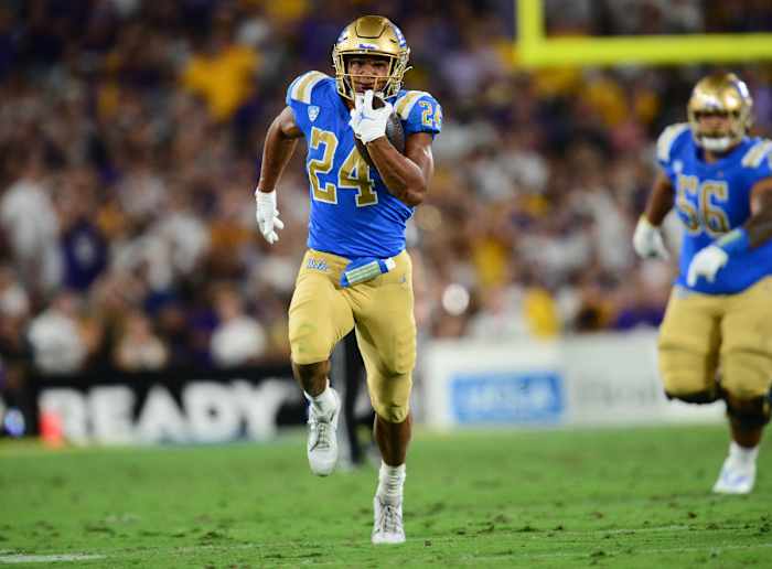 Running back Zach Charbonnet helped UCLA dismantle LSU.