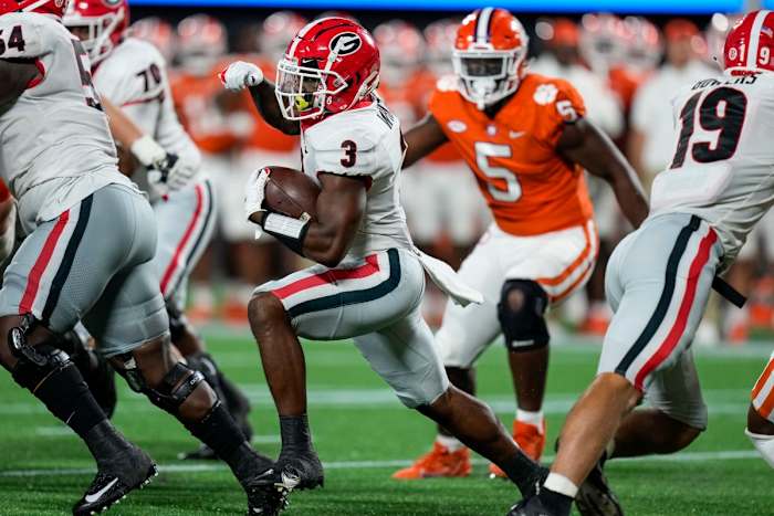 Zamir White proved his toughness and running skills against Clemson