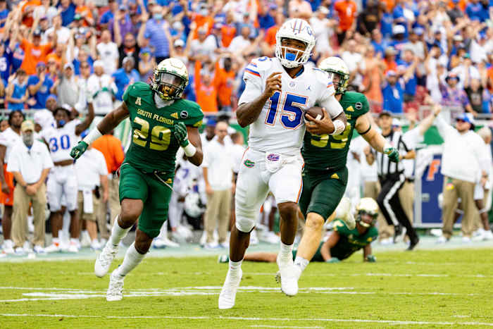 The last time Anthony Richardson played in Raymond James Stadium he destroyed USF with 115 yards and a rushing touchdown