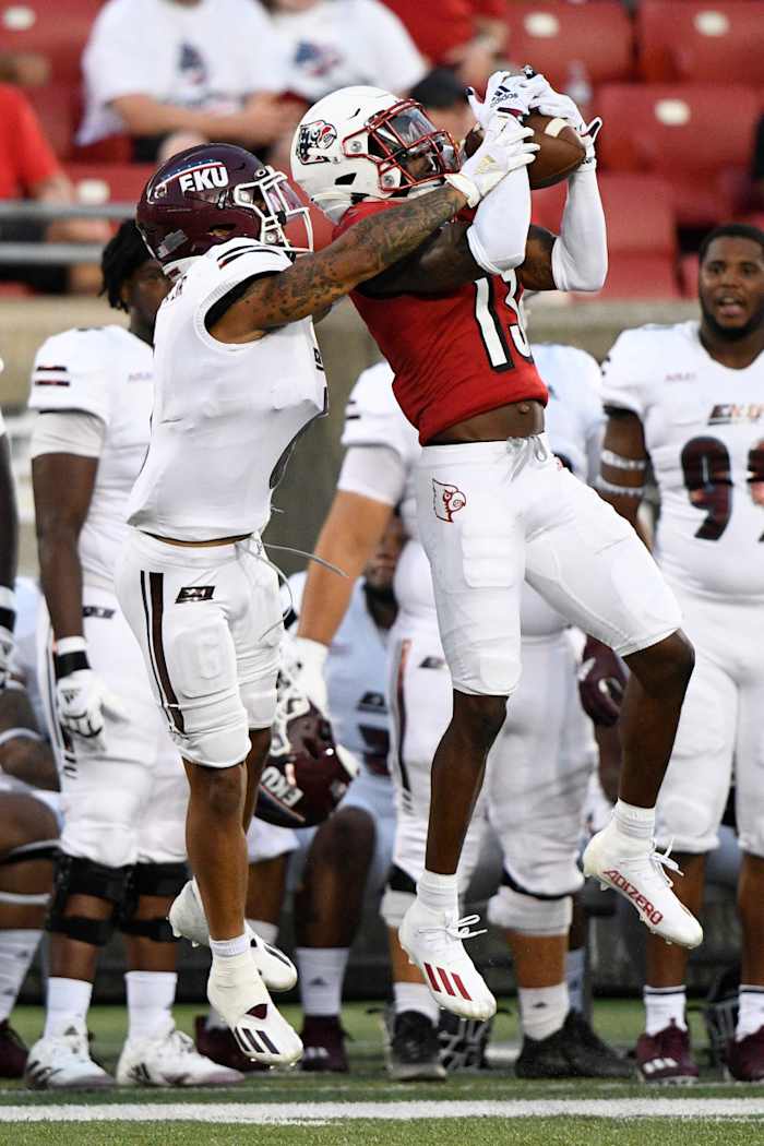 Kei'Trel Clark intercepted two passes while playing against Eastern Kentucky.