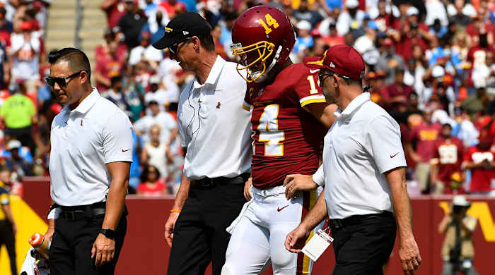 Washington Football Team quarterback Ryan Fitzpatrick