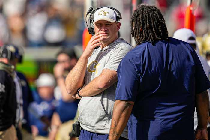 Georgia Tech interim head coach Brent Key