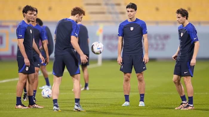 The USMNT trains before facing Iran at the World Cup