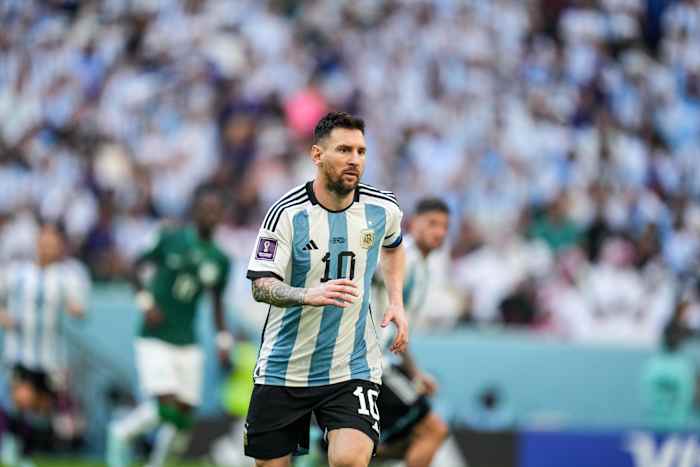 Lionel Messi pictured during Argentina's 2-1 loss to Saudi Arabia