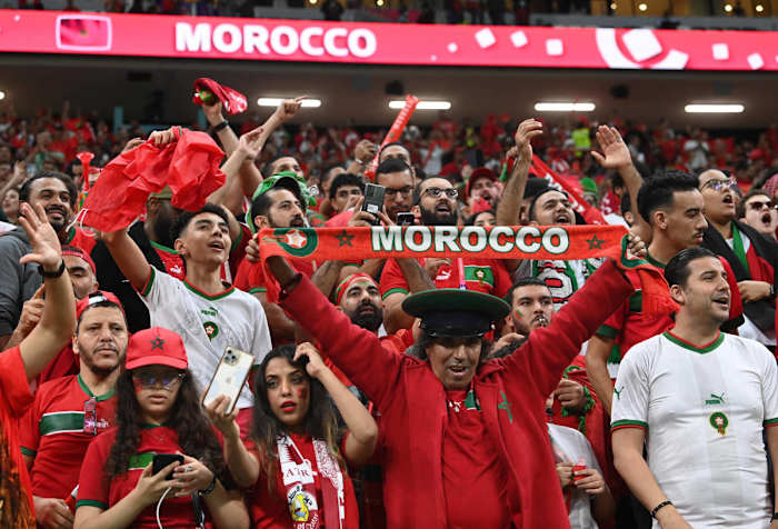 55 mil hinchas de Marruecos hicieron espectacular entrada en semifinal