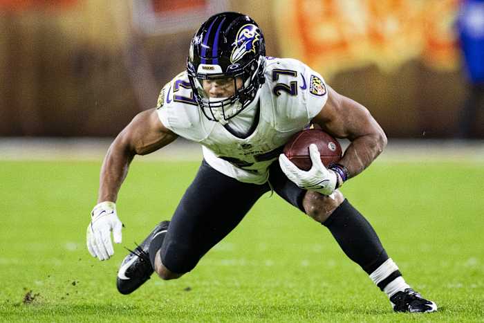 Baltimore Ravens running back J.K. Dobbins