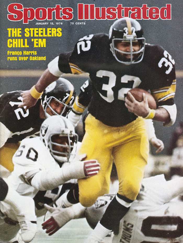 Franco Harris on the cover of the Jan. 12, 1976 Sports Illustrated.