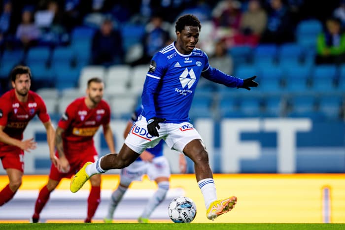 Datro David Fofana pictured in action for Molde in November 2022