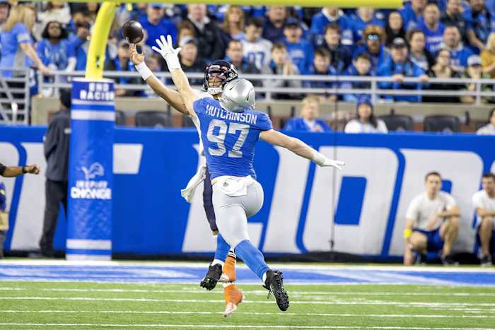 Detroit Lions edge rusher Aidan Hutchinson