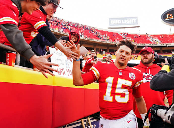 Kansas City Chiefs quarterback Patrick Mahomes