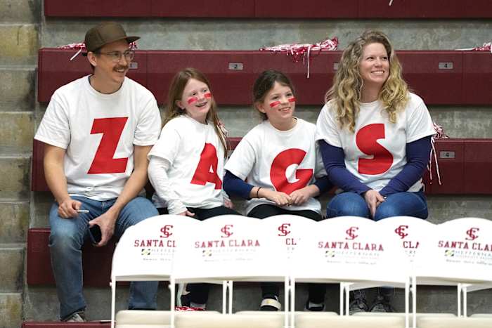 gonzaga bulldogs santa clara wcc basketball 20232