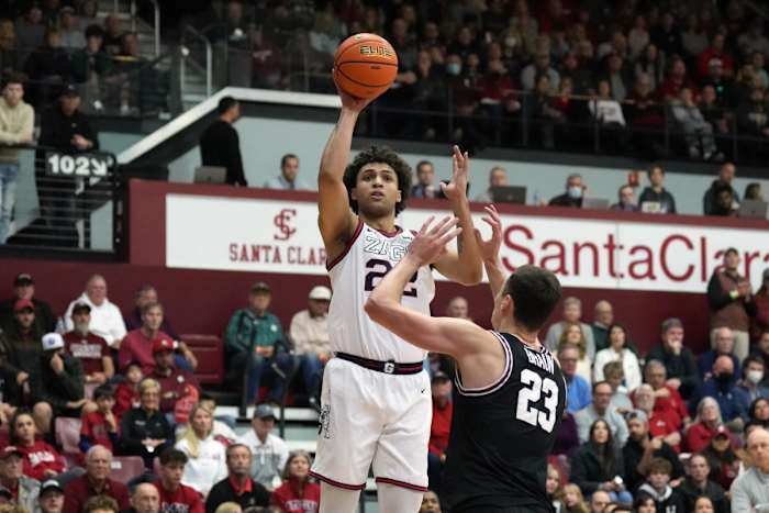 gonzaga bulldogs santa clara wcc basketball 20236