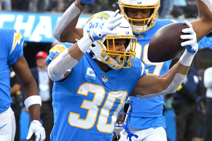 Los Angeles Chargers running back Austin Ekeler