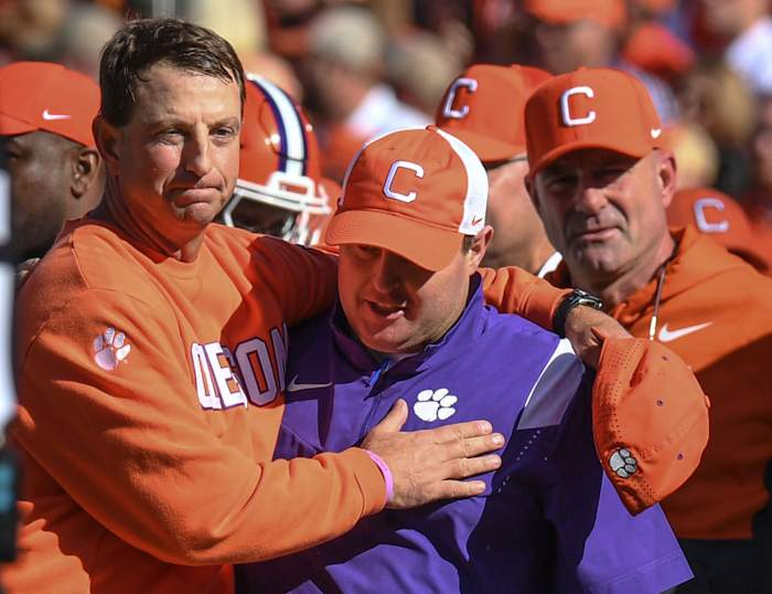Dabo Swinney and Wes Goodwin
