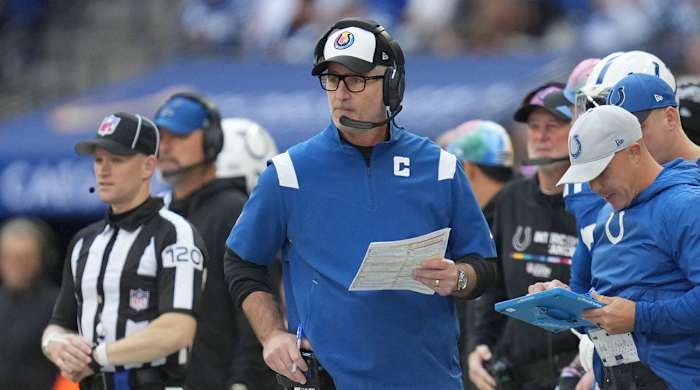 Frank Reich was hired by the Panthers to replace Matt Rhule.