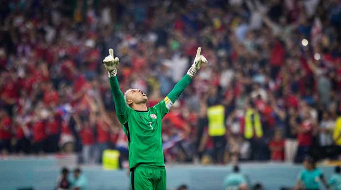 Costa Rica goalkeeper Keylor Navas pictured at the 2022 World Cup