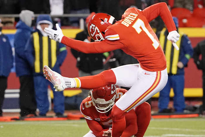 Kansas City Chiefs placekicker Harrison Butker