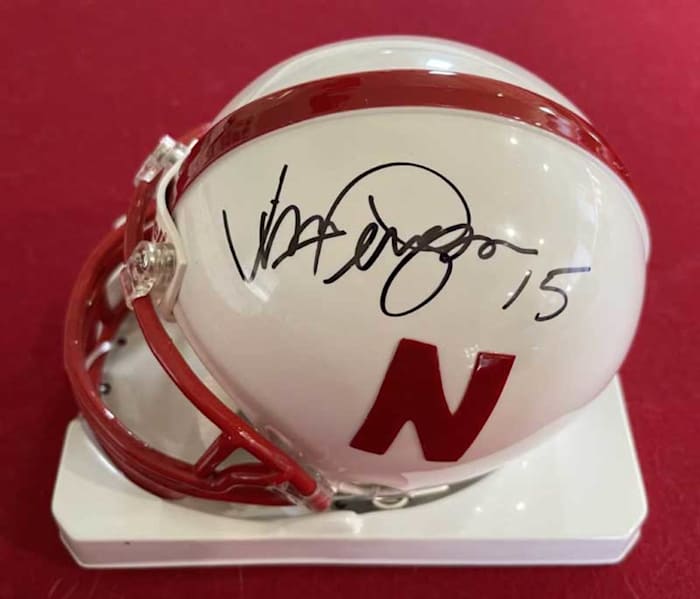 Vince Ferragamo Nebraska Mini-Helmet