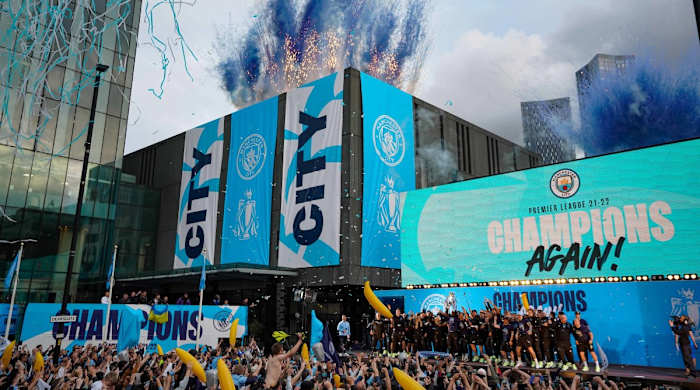 The Man City title parade.