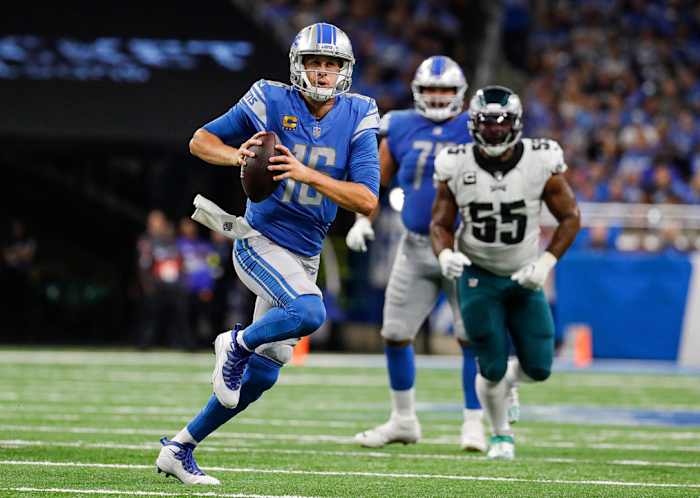 Detroit Lions Jared Goff against Philadelphia Eagles