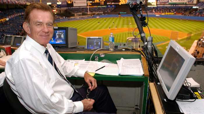 Tim McCarver at the 2003 World Series.
