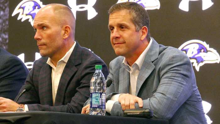 john harbaugh eric decosta