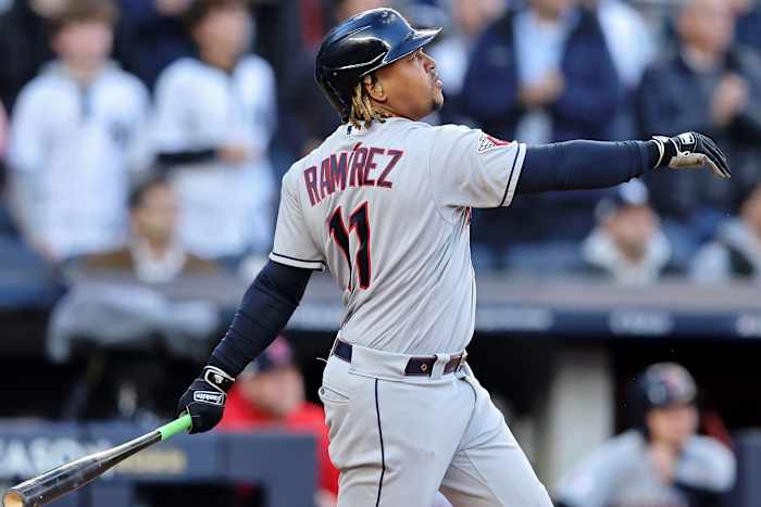 Cleveland Guardians third baseman Jose Rammirez