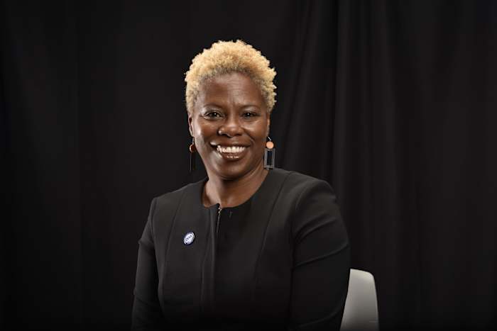 CIAA Commissioner Jacqie McWilliams is at the CIAA Men's and Women's Basketball Tournament