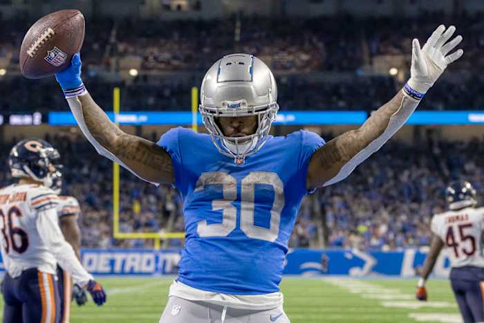 Detroit Lions running back Jamaal Williams