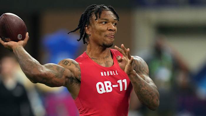 Anthony Richardson Combine Kirby Lee-USA TODAY Sports