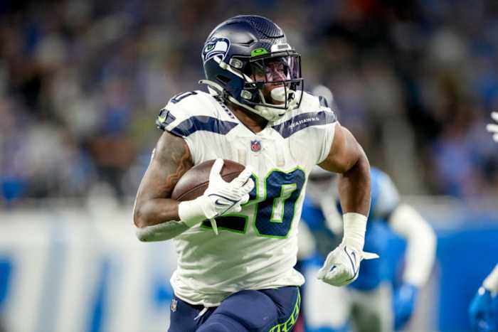 Rashaad Penny never eclipsed 800 rushing yards in a season with the Seahawks due to frequent injuries, but he still ranks in the top five in franchise history for 20-plus yard runs with a much smaller carry total.