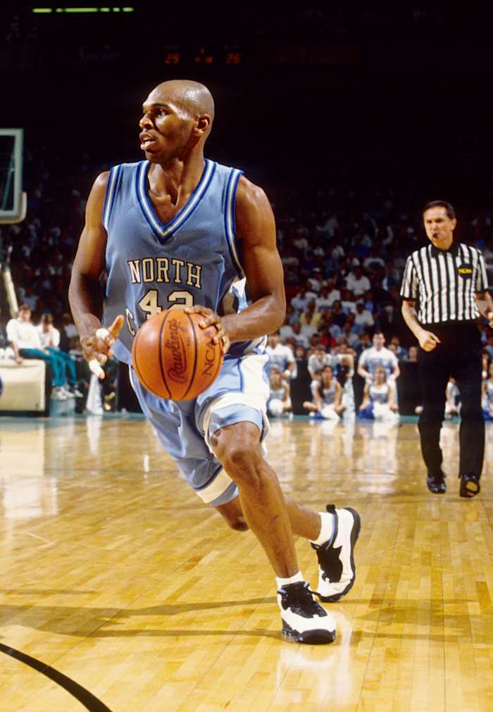 North Carolina Tarheels guard Jerry Stackhouse during the 1993 season.