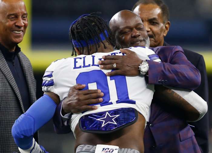 Ezekiel Elliott and Emmitt Smith