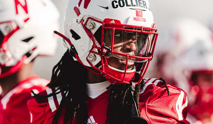 2023 Nebraska football spring practice Day 2 Corey Collier