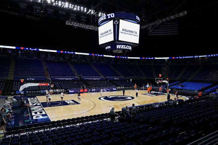 A general view of Penn State University's Bryce Jordan Center.