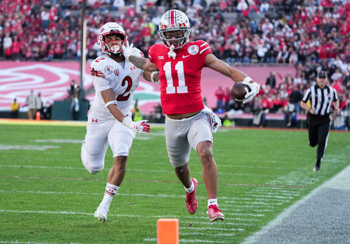 Ohio State WR Jaxon Smith-Njigba carries a first-round draft grade