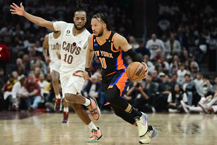 Darius Garland Jalen Brunson Apr 18 2023