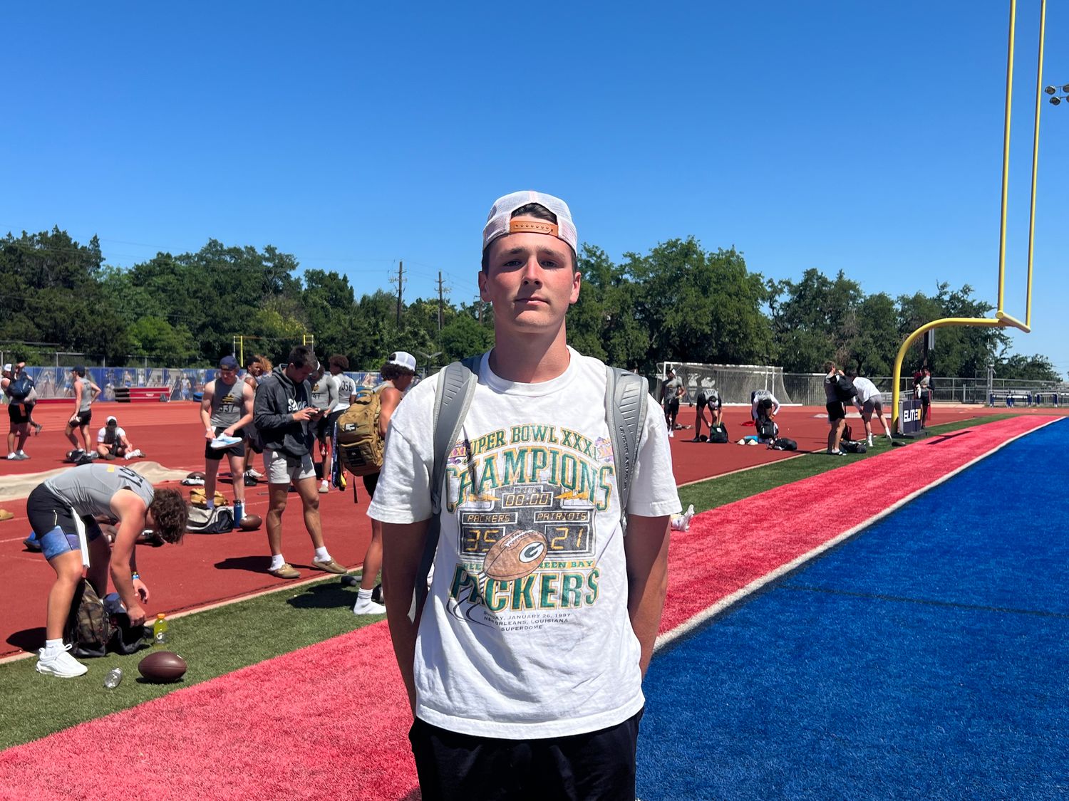 Texas Longhorns commit Trey Owens at Elite 11 Austin