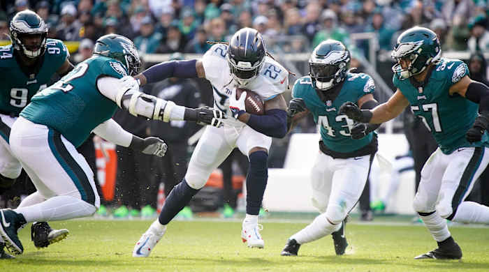 Tennessee Titans running back Derrick Henry vs. the Philadelphia Eagles