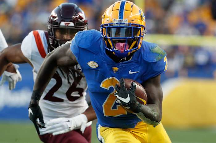 Pittsburgh running back Israel Abanikanda set the program single-game rushing record against VA Tech